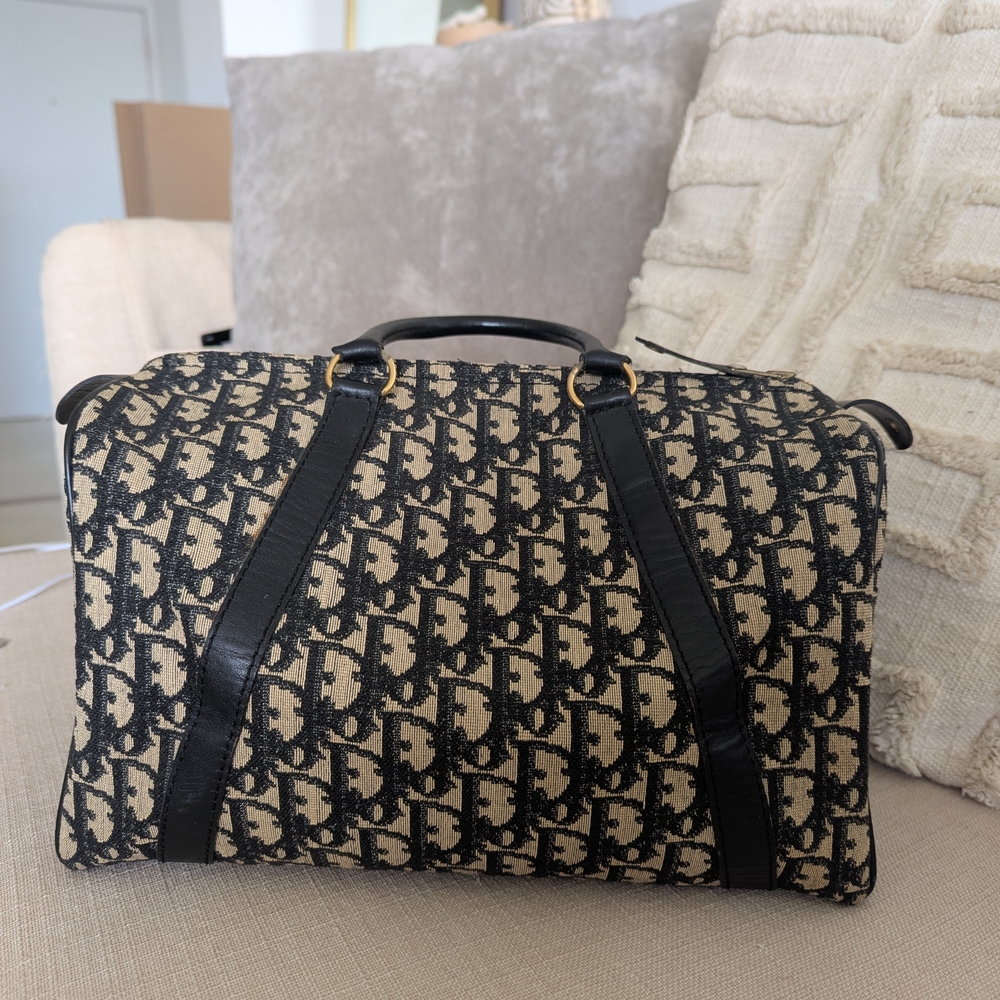 Dior Black and Tan Duffel Bag